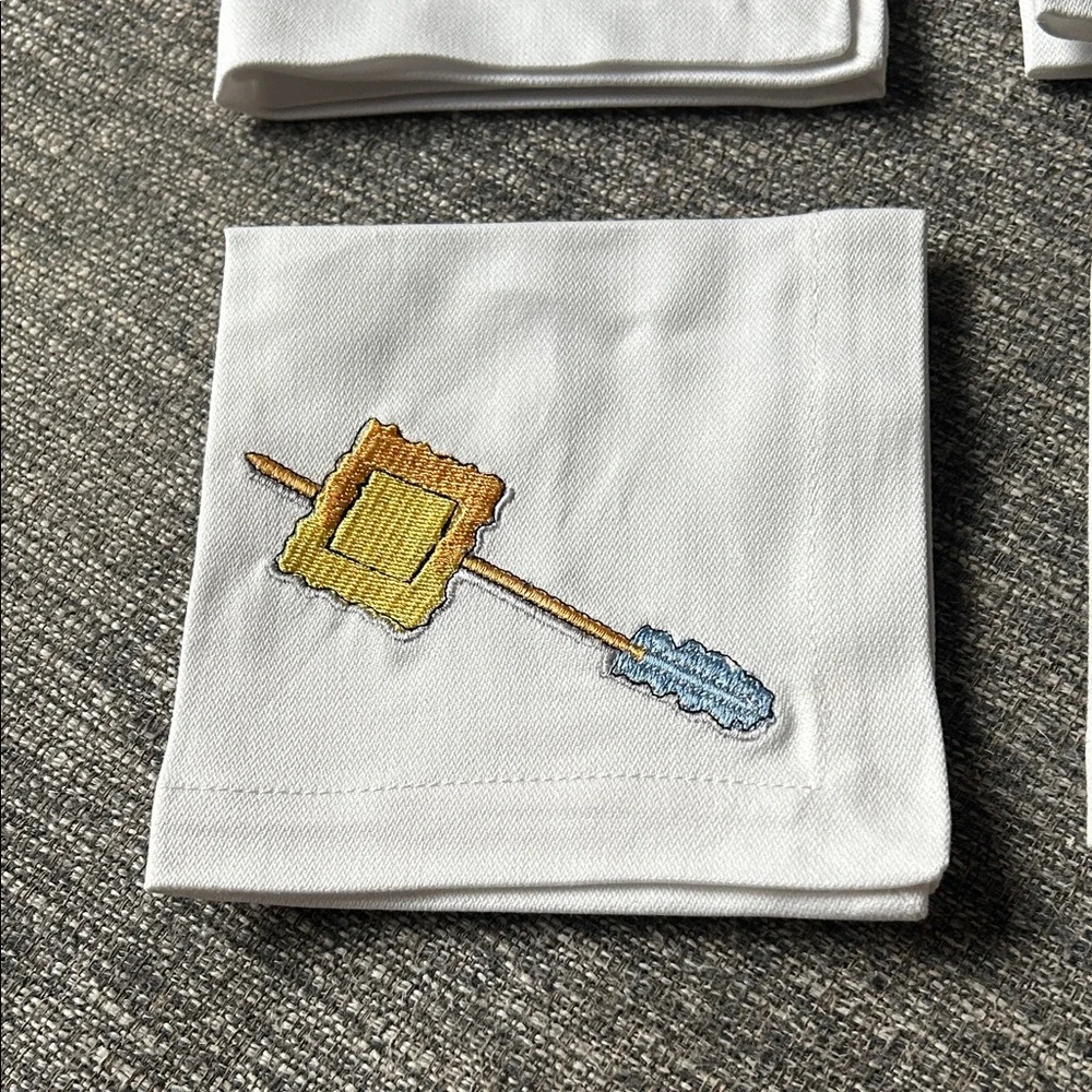 Set of 6 Tidbits Cocktail Napkins